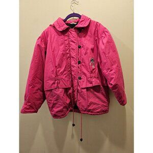 HUMMELSHEIM Hot Pink COAT JACKET GIRL'S Size 158 for 13 year‎ olds Germany Cats